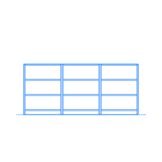 Furniture Bookcases Ikea Billy Bookcase Wide Low Combination Stencil Svg Vector, Free Vectors File